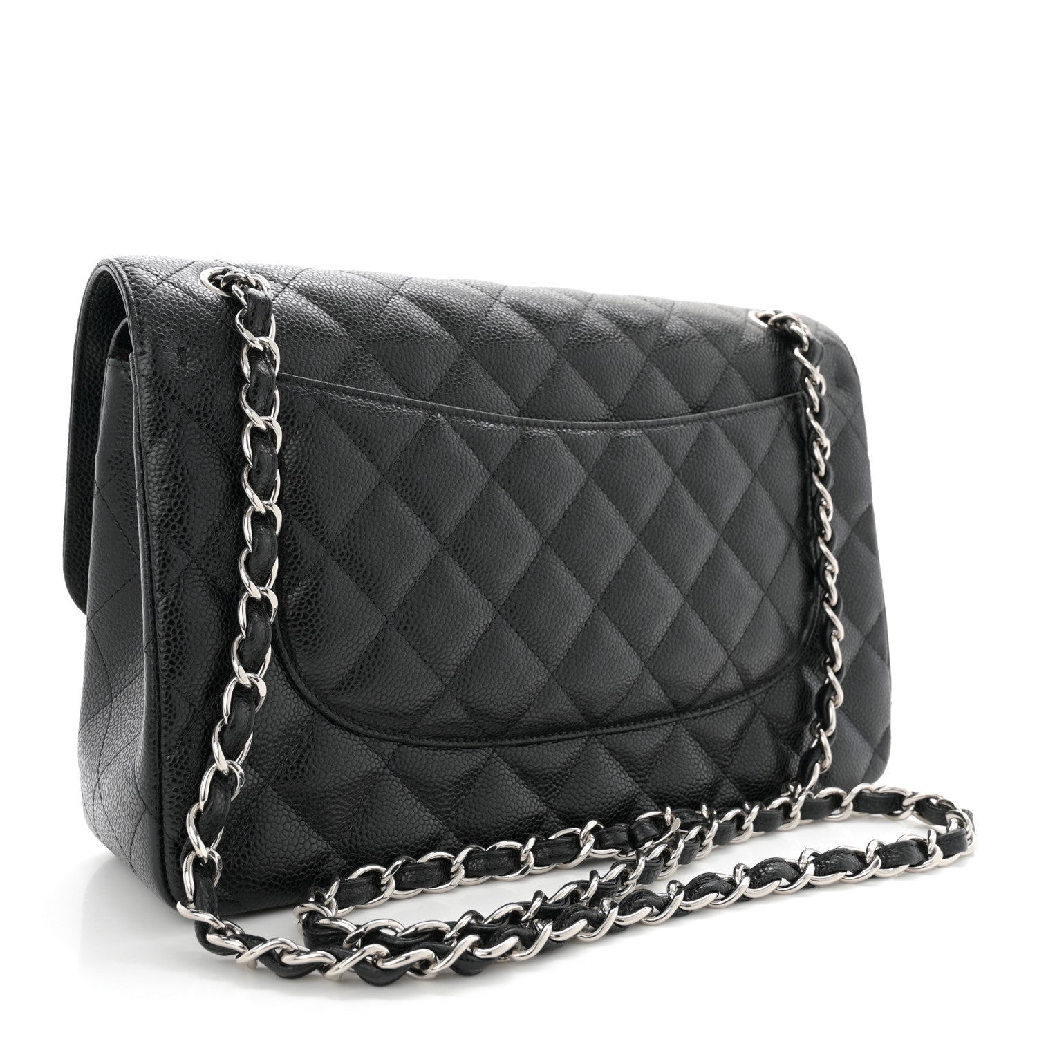 Chanel Caviar Quilted Jumbo Double Flap Black 3 of 12