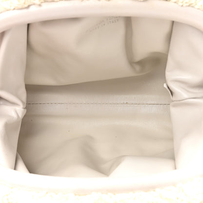 Bottega Veneta BOTTEGA VENETA Boucle Curly Raffia The Mini Pouch White Chalk 5 of 11