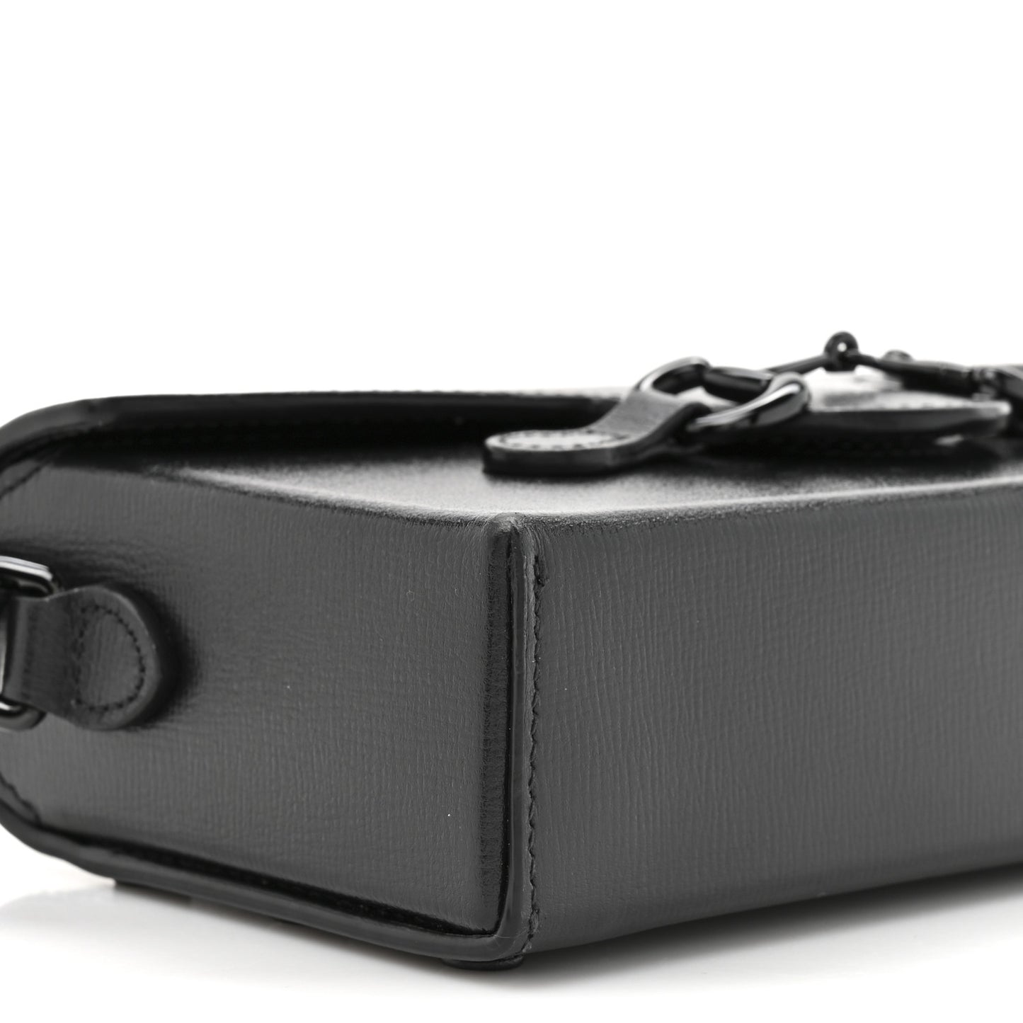 Azalea Calfskin Monochrome Mini Horsebit 1955 Shoulder Bag Black