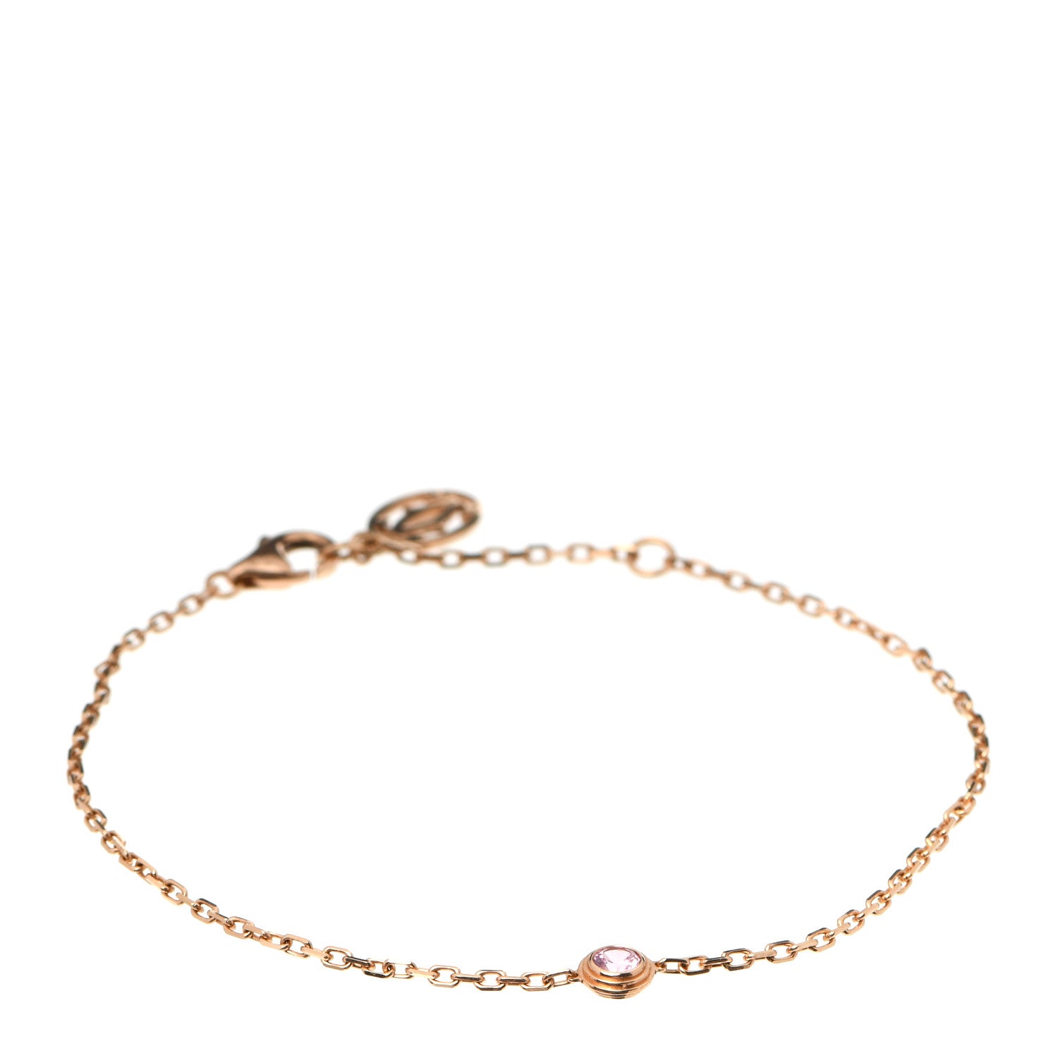 Cartier 18K Pink Gold Pink Sapphire D'Amour Bracelet 1 of 6