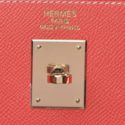 Hermes Epsom Kelly Retourne 35 Rose Jaipur Gold 23 of 36