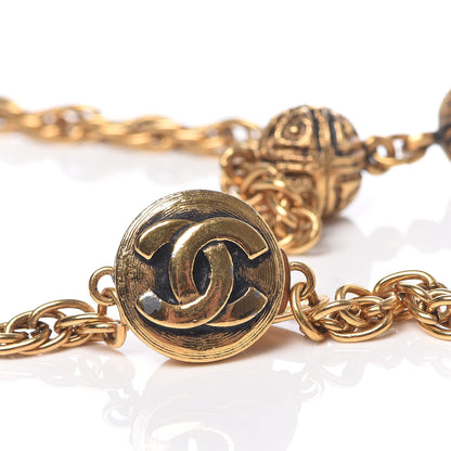 Chanel CC Long Chain Necklace Gold 5 of 8