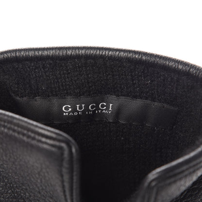 Gucci Napa Mens Interlocking G Gloves Black 3 of 3