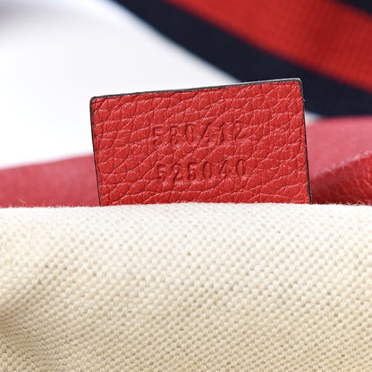 Gucci Grained Calfskin Logo Belt Bag Hibiscus Red 6 of 9
