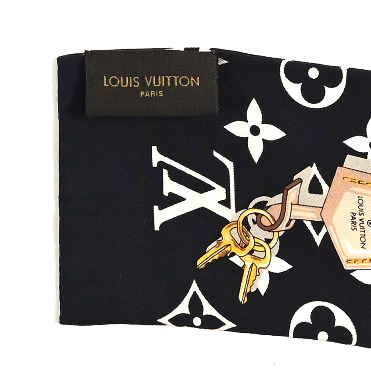 Louis Vuitton Silk Monogram Confidential Bandeau Black 4 of 4