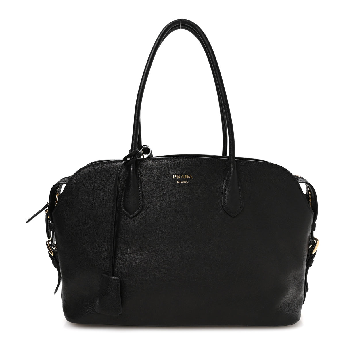 Prada Buffalo Large Signet Tote Bag Black 1 of 11