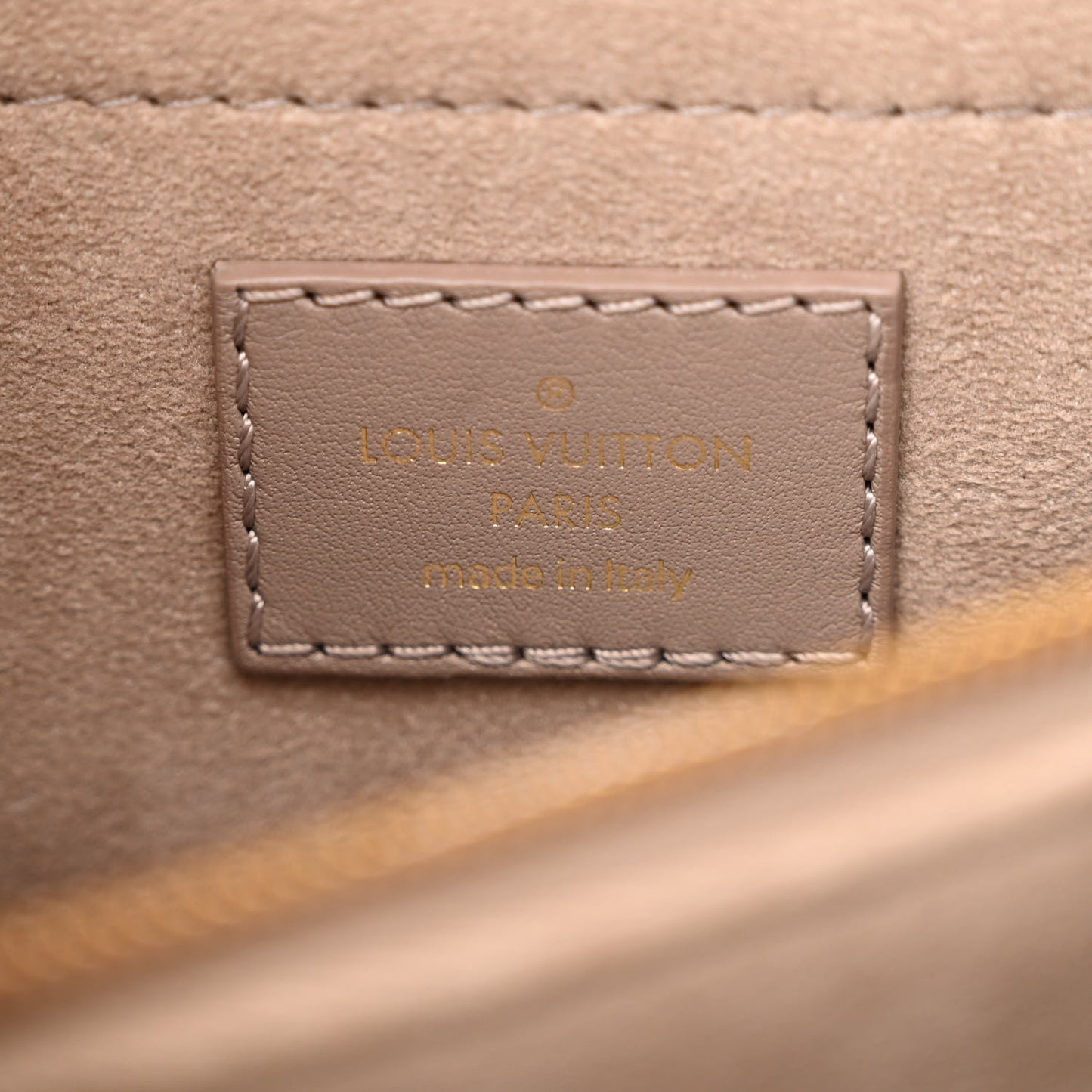 Calfskin LV New Wave Chain Bag Taupe