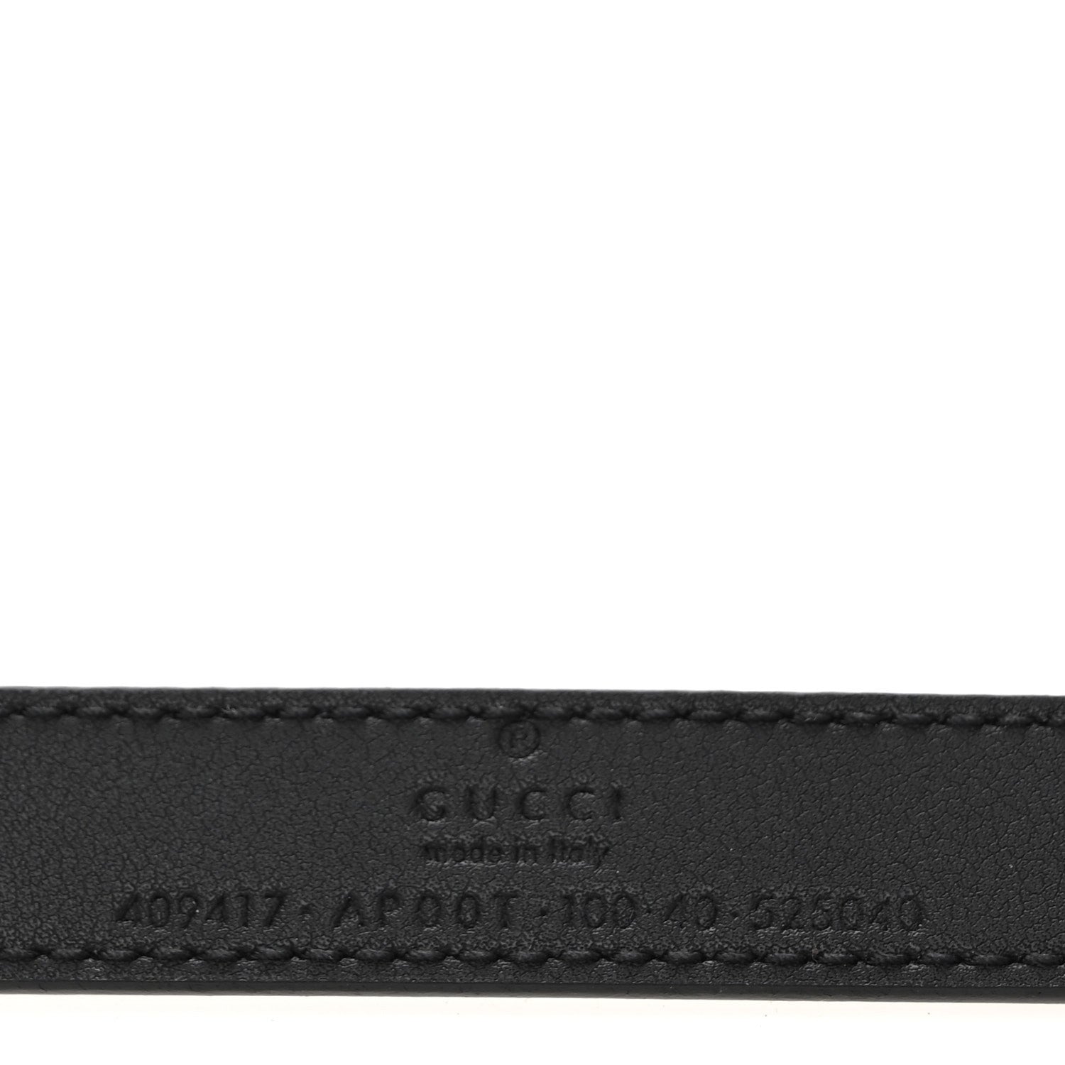 Gucci Calfskin Double G 20mm Belt 100 40 Black 5 of 7
