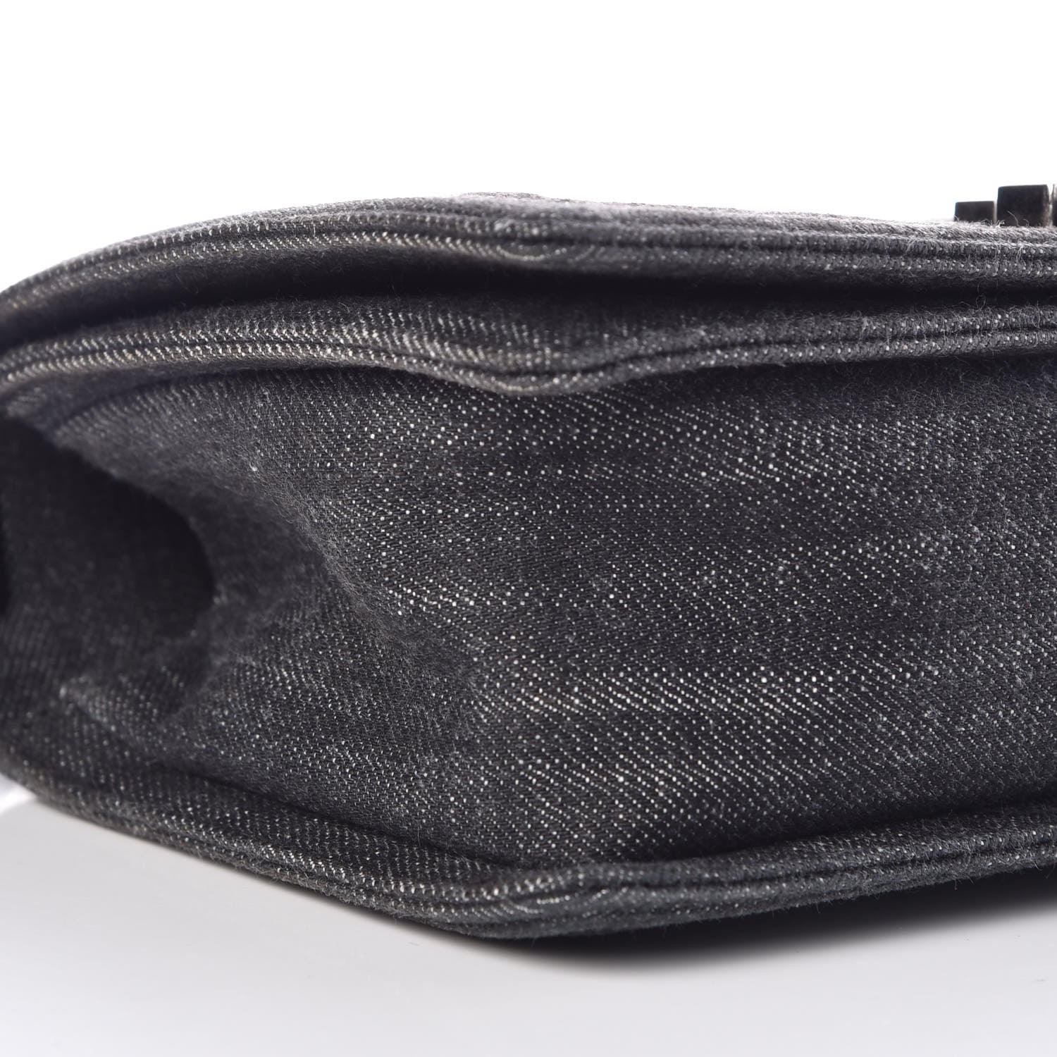 Chanel Denim Quilted Medium Boy Flap Black 9 of 10