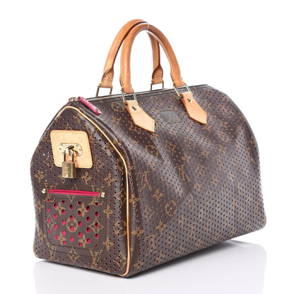 Louis Vuitton Monogram Perforated Speedy 30 Fuchsia 3 of 15