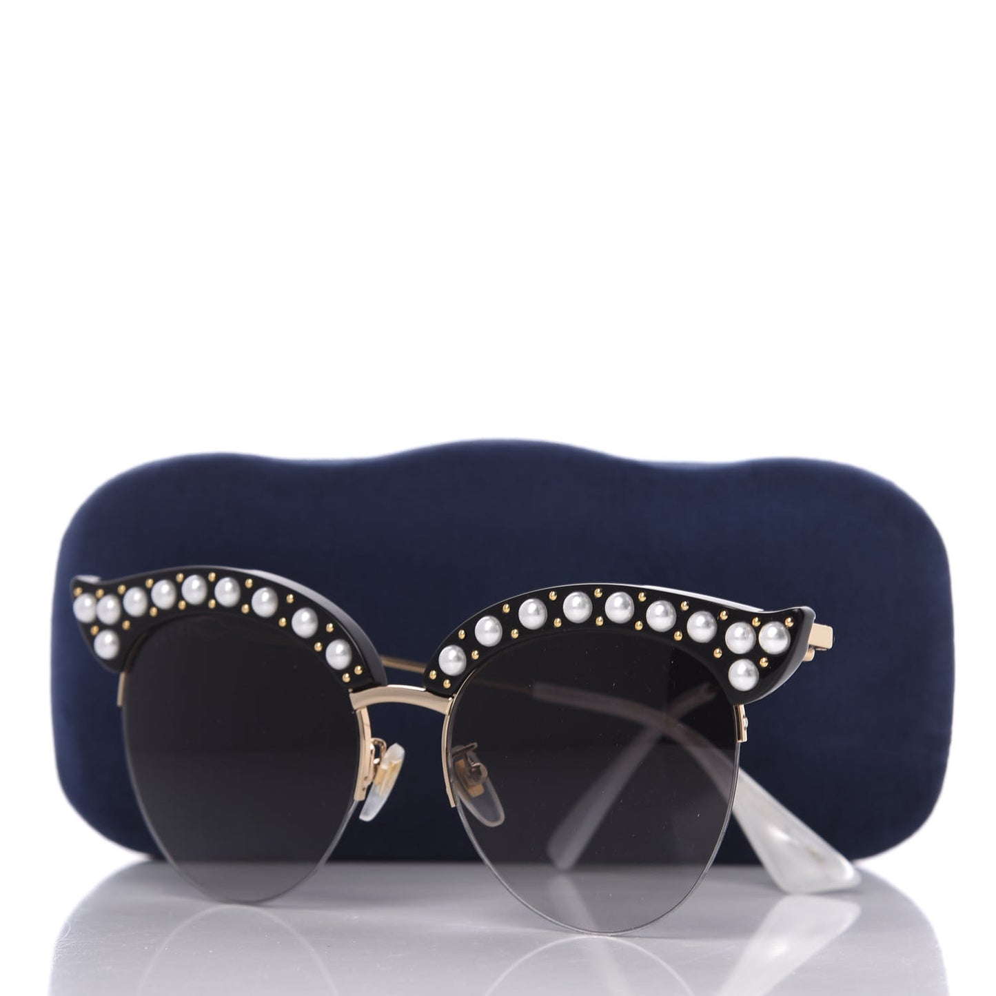 Pearl Cat Eye Sunglasses GG0212S Black