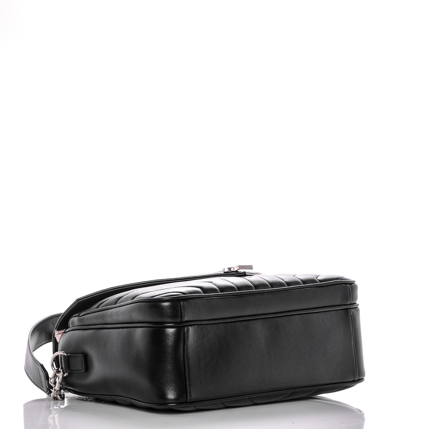 Saint Laurent Calfskin Y Quilted Monogram Loulou Shoulder Bag Black 4 of 8
