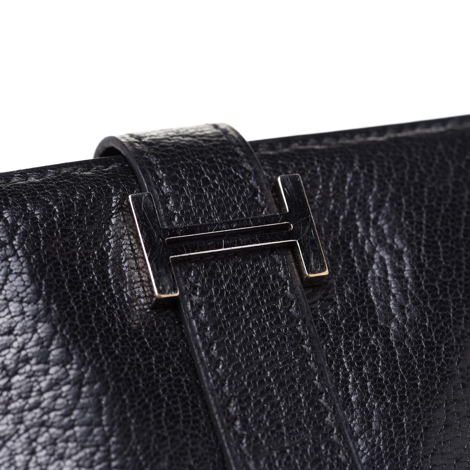 Hermes Chevre Mysore Bearn Gusset Wallet Black 11 of 11