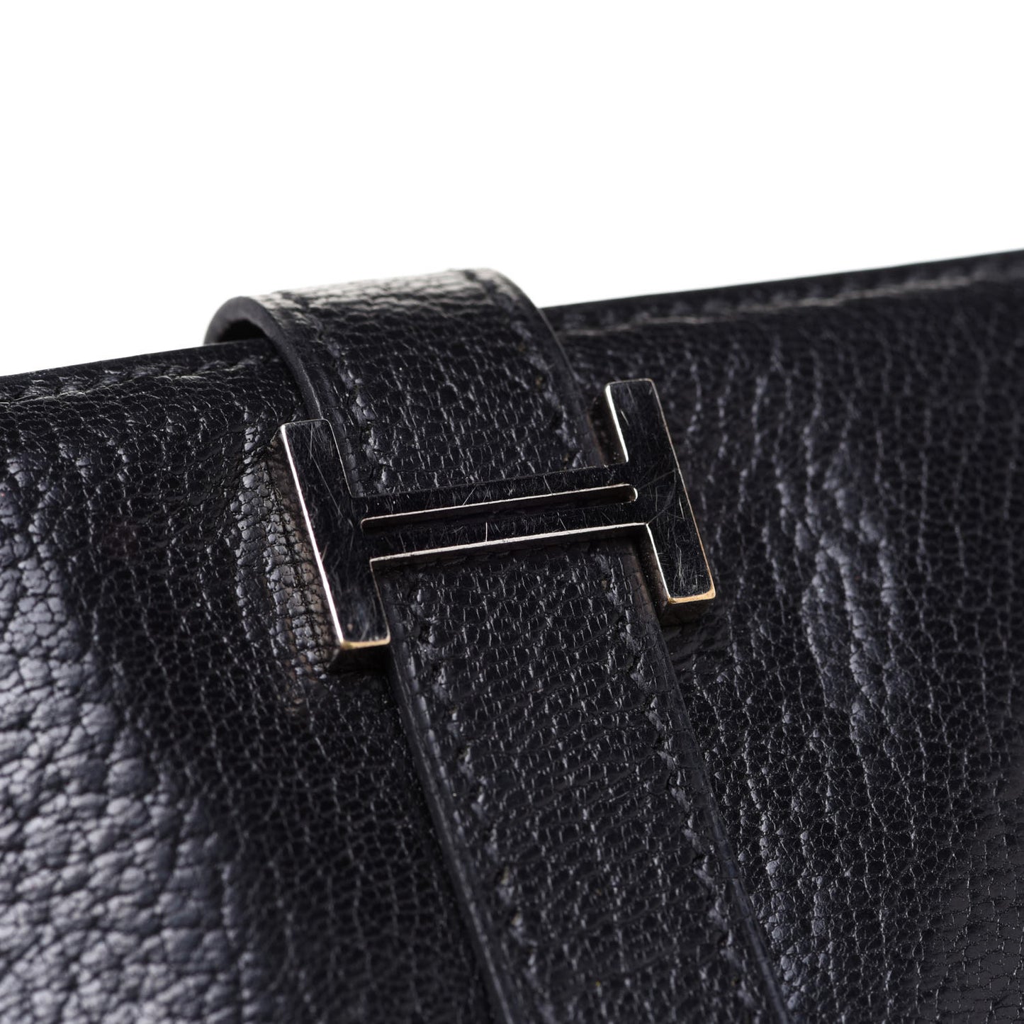 Chevre Mysore Bearn Gusset Wallet Black