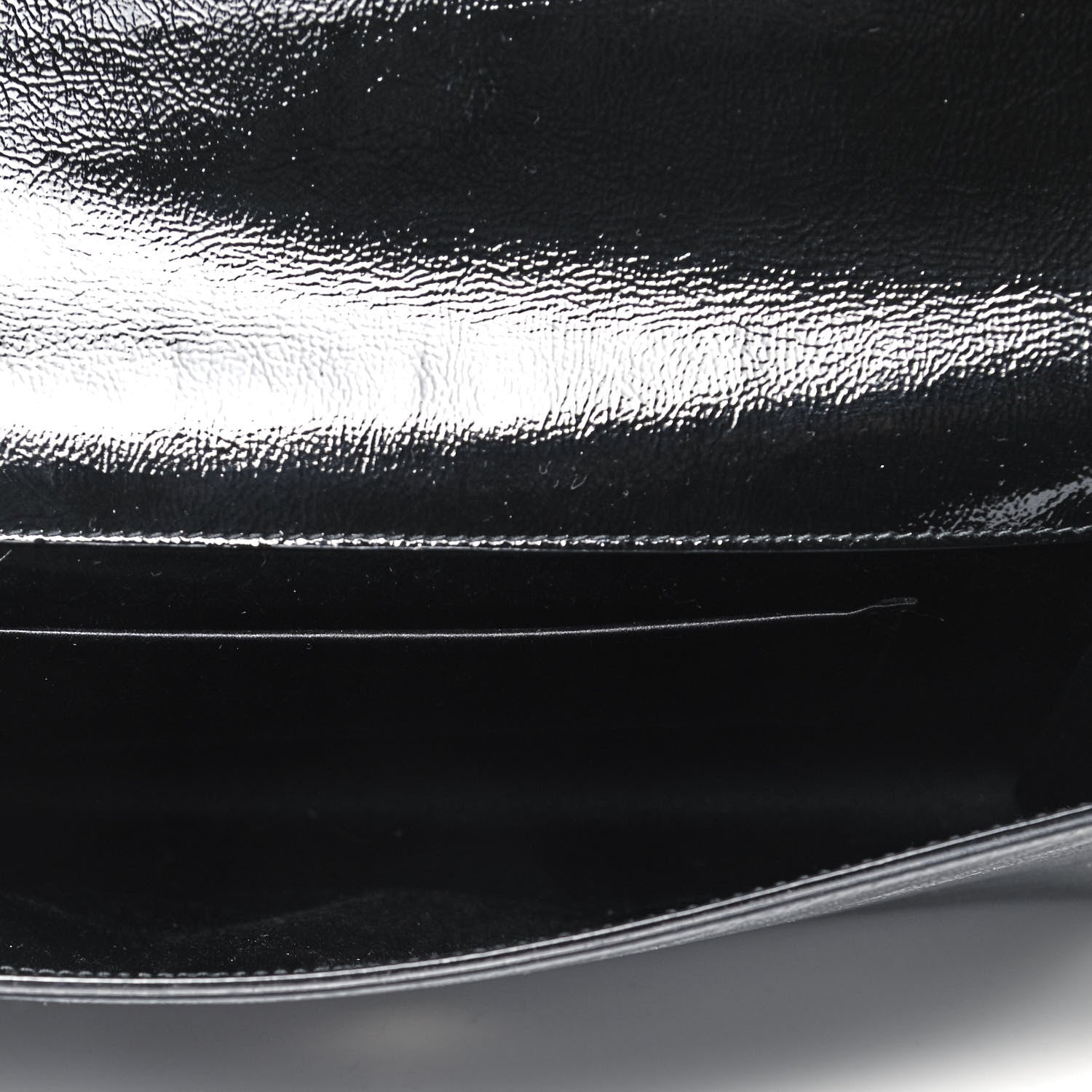 Saint Laurent Textured Patent Monogram Small Belle De Jour Clutch Black 5 of 8