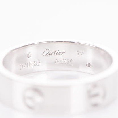 Cartier 18K White Gold 5.5mm LOVE Ring 57 8 3 of 3