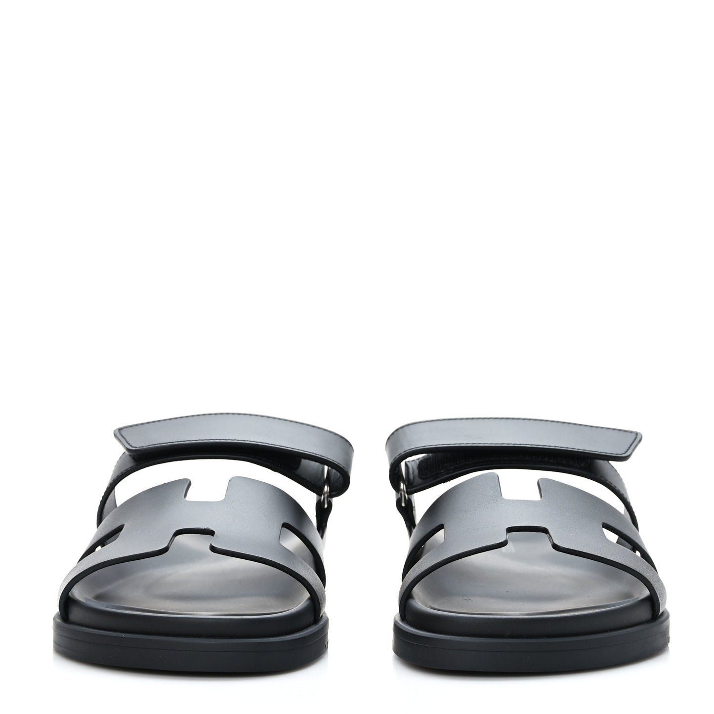 Calfskin Womens Chypre Sandals 38.5 Black