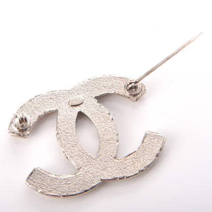 Chanel Crystal CC Brooch Silver 5 of 6