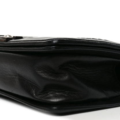 Chanel Calfskin Pleated Medium Boy Flap Black 10 of 10