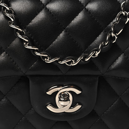 Chanel Lambskin Quilted Mini Rectangular Flap Black 8 of 12