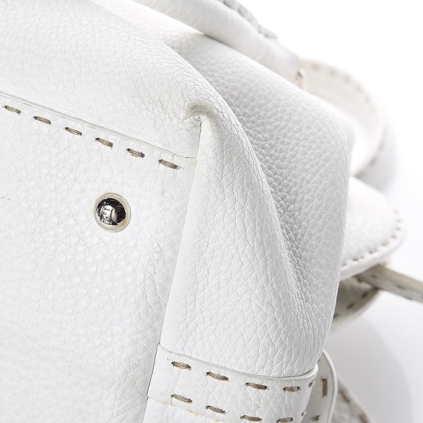 Calfskin Romano Selleria Adele 1328 Bag White