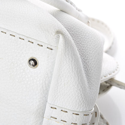 Fendi Calfskin Romano Selleria Adele 1328 Bag White 28 of 38
