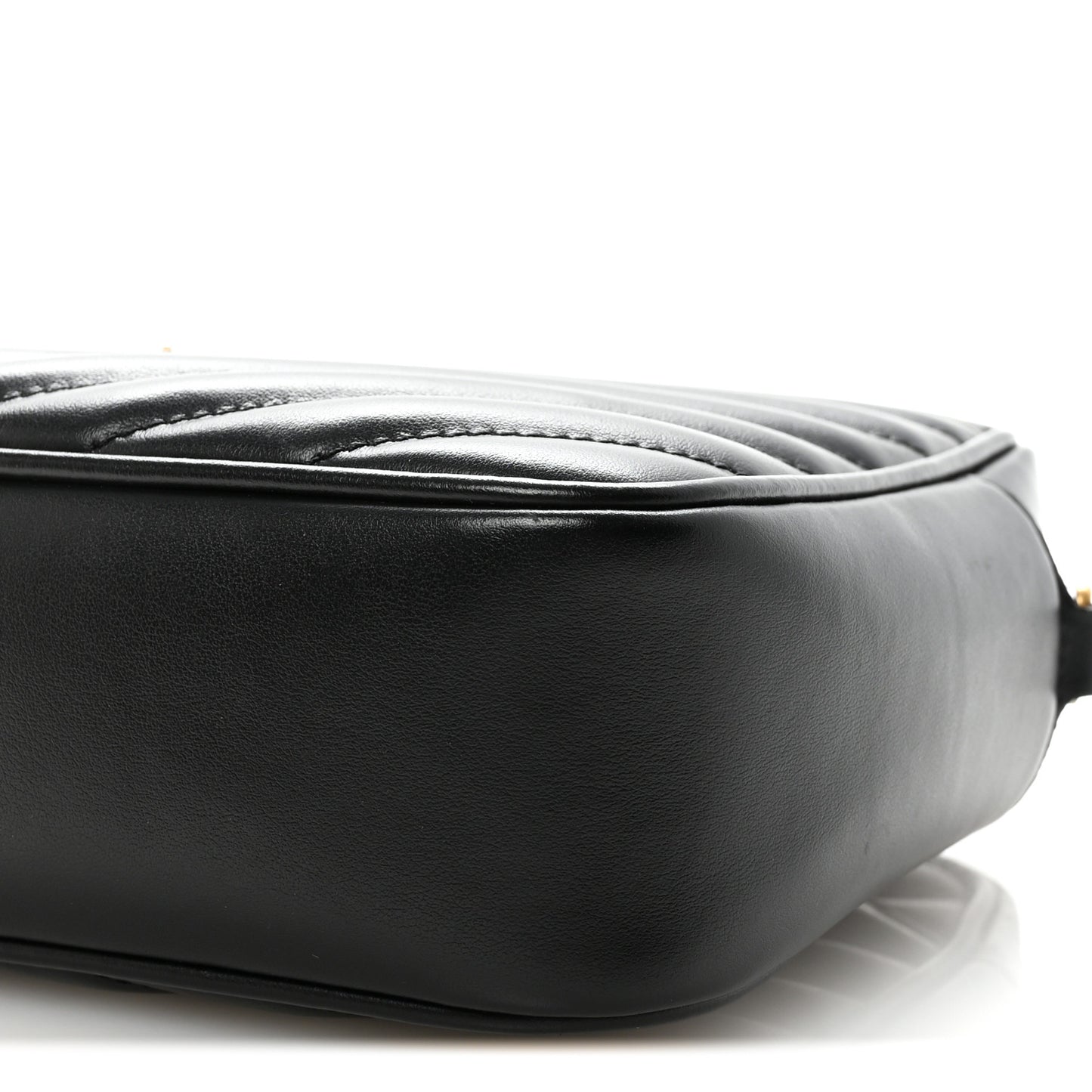 Calfskin Matelasse Monogram Lou Camera Bag Black