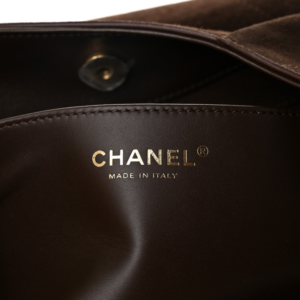 Chanel Suede Calfskin Lambskin Quilted Large Maxi Hobo Dark Brown 6 of 10