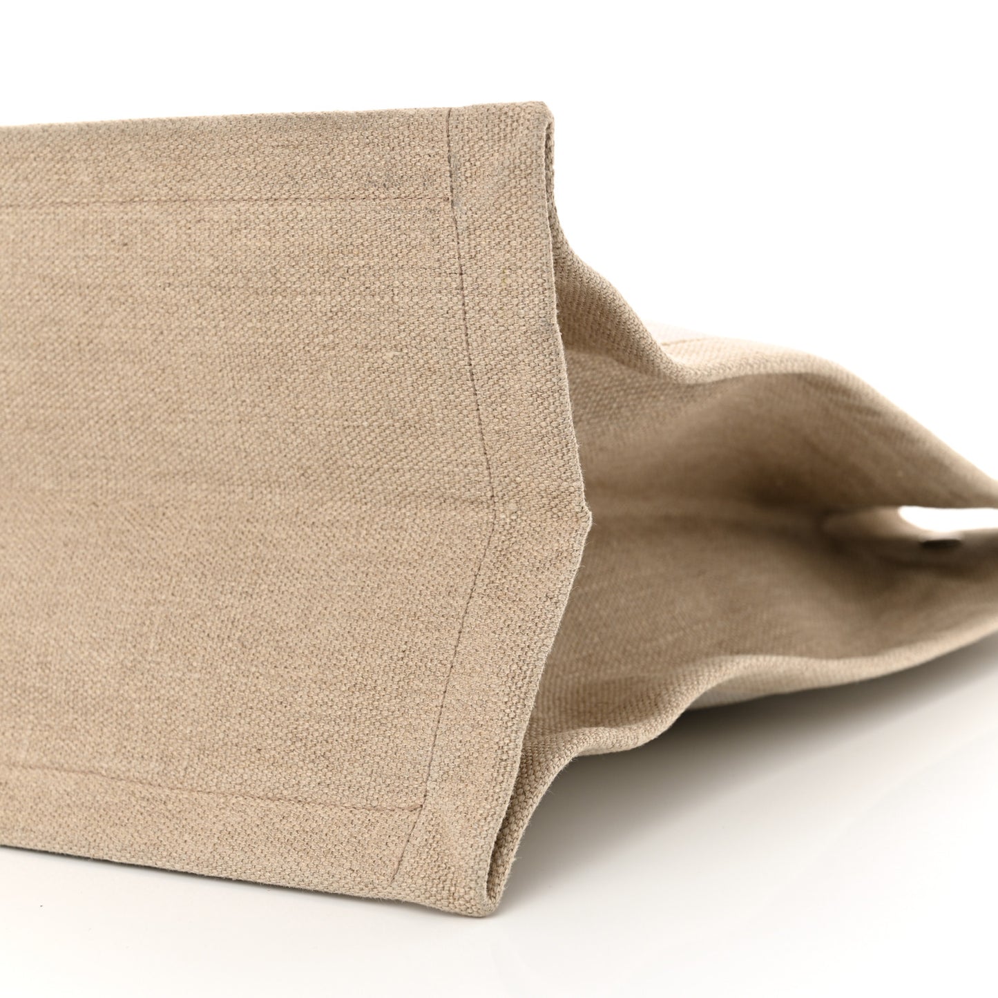 Linen Calfskin Rive Gauche Tote Optic White