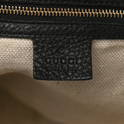Gucci Pebbled Calfskin Medium Soho Bowler Black 6 of 12