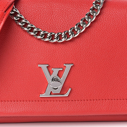 Louis Vuitton Calfskin Lockme II Chain Bag BB Rubis 9 of 9