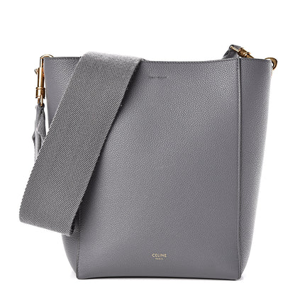 Celine Soft Grained Calfskin Small Sangle Bucket Bag Grey 1 of 9