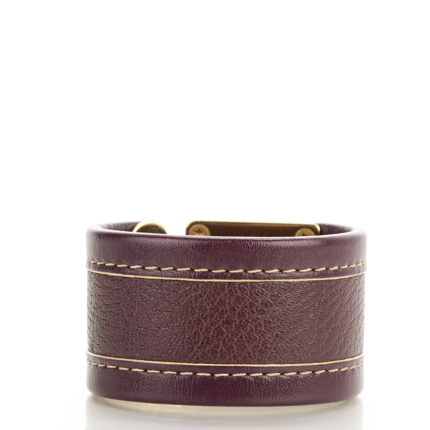 Chèvre Suhali S Lock Bracelet Small Prune