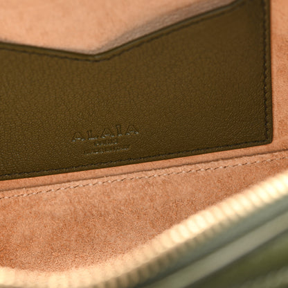 Alaia Suede Goatskin Small Le Teckel Bag Olive Green 7 of 10