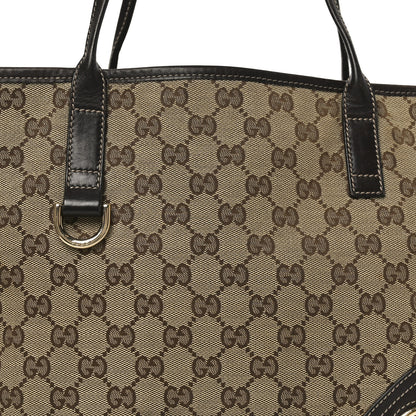 Gucci Monogram Medium New Britt Tote Brown 14 of 19