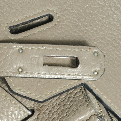 Hermes Taurillon Clemence Birkin 35 Gris Tourterelle 12 of 14