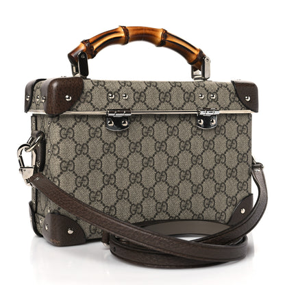 Gucci GG Supreme Monogram Globe-Trotter Beauty Case Brown 3 of 9