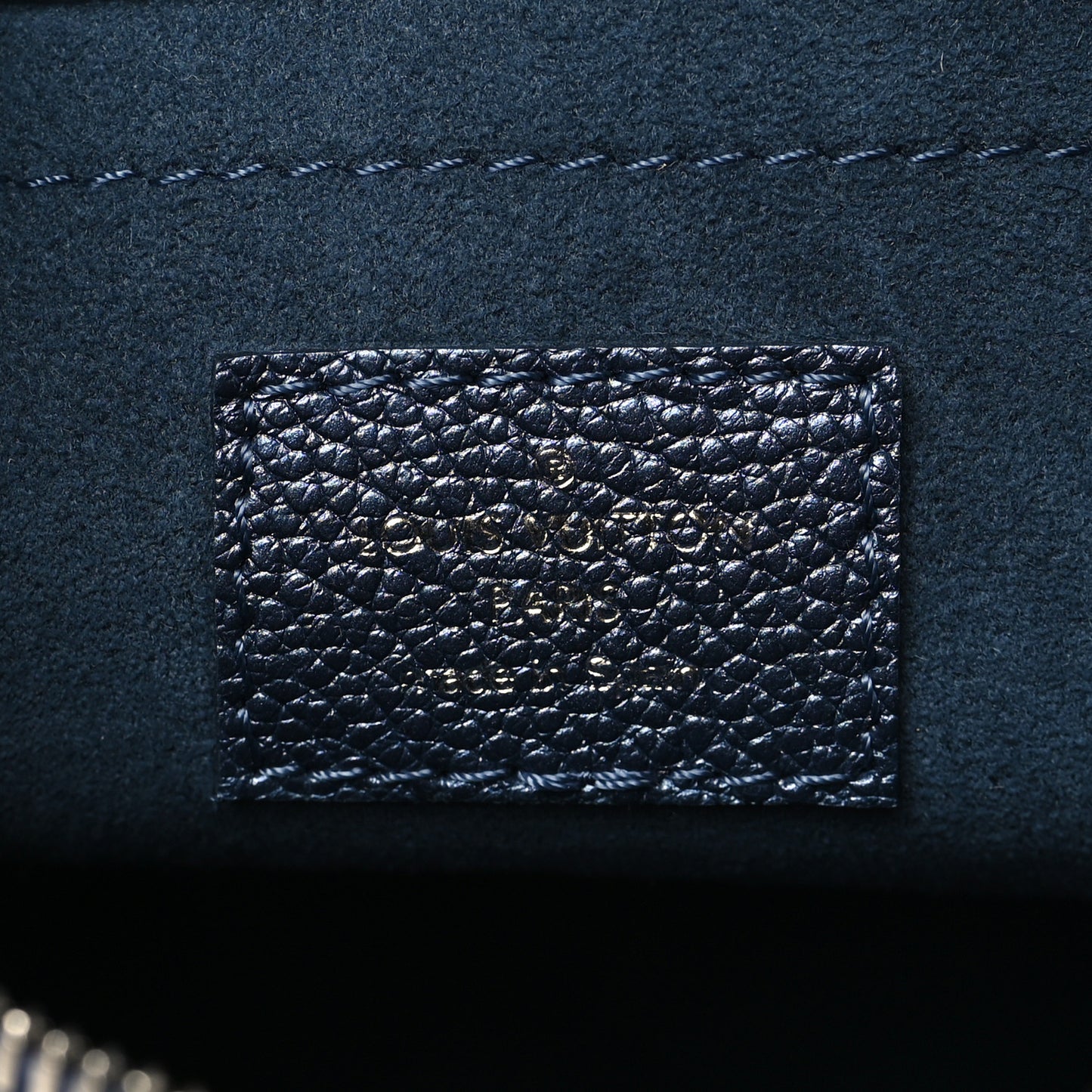 Metallic Empreinte Monogram Giant Speedy Bandouliere 20 Navy Nacre