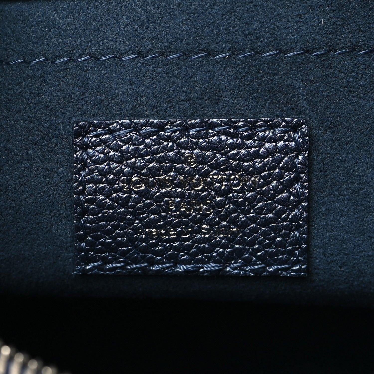 Louis Vuitton Metallic Empreinte Monogram Giant Speedy Bandouliere 20 Navy Nacre 6 of 8