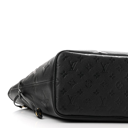 Louis Vuitton Empreinte Monogram Giant Neverfull MM Black 9 of 10