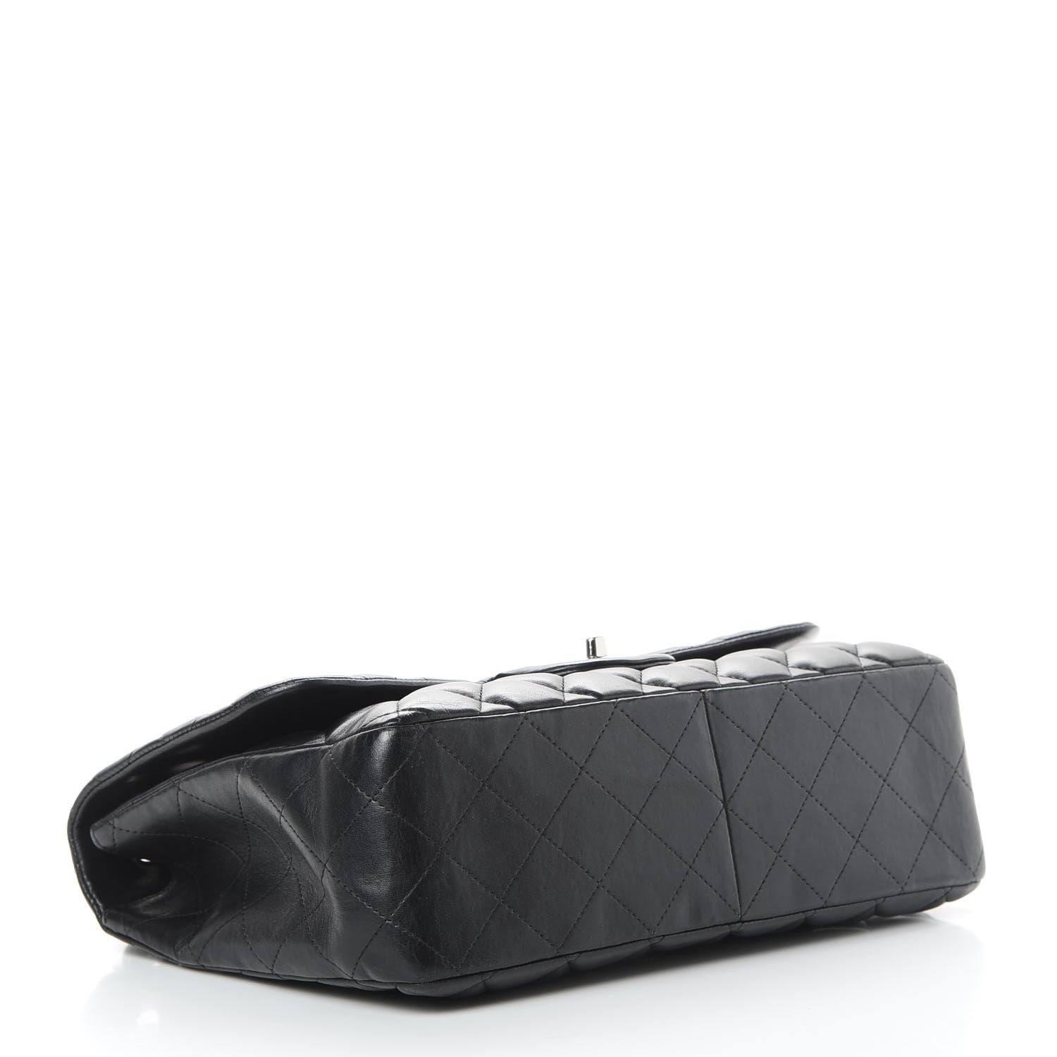 Chanel Lambskin Quilted Jumbo Single Flap Black 5 of 15