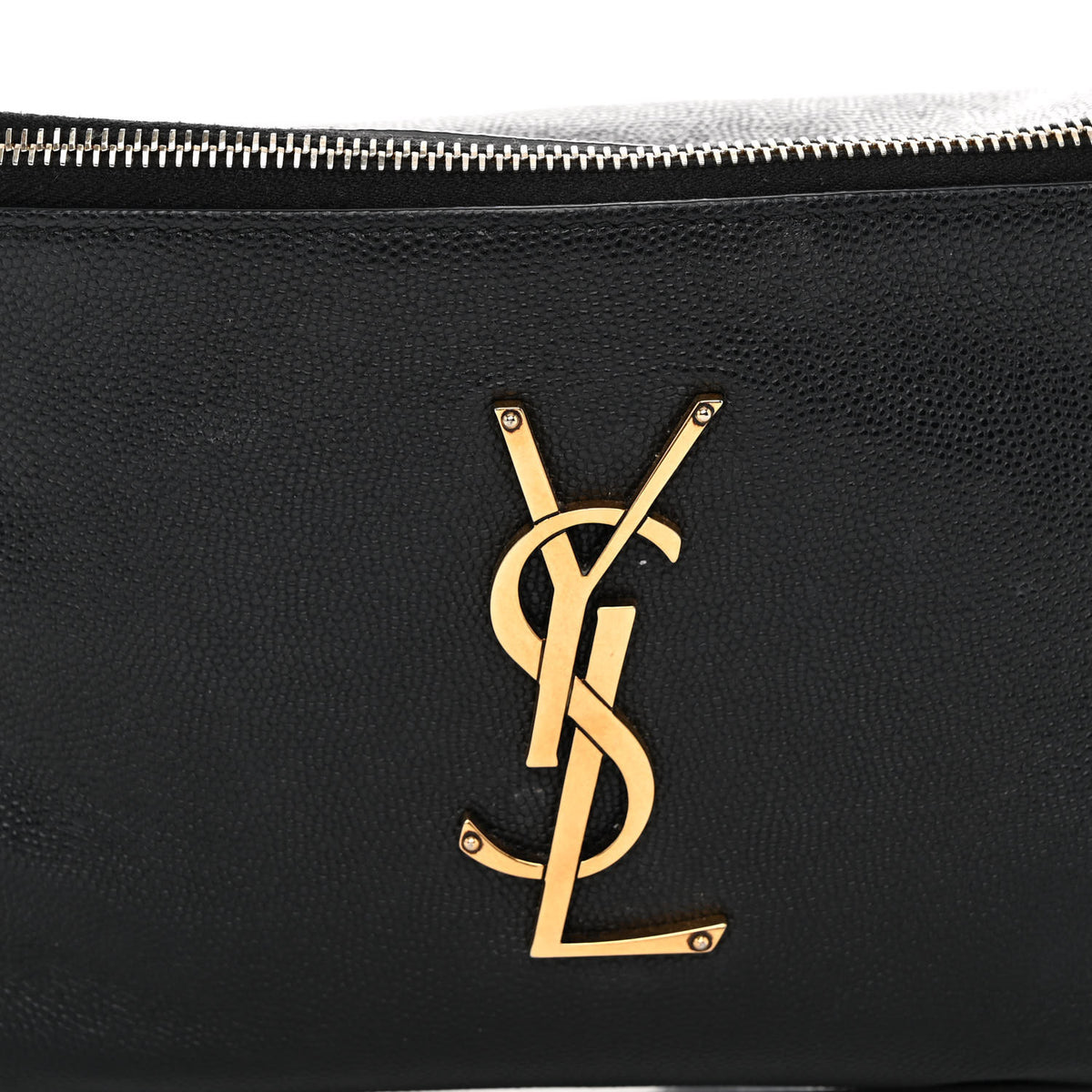 Saint Laurent Grain De Poudre Monogram Belt Bag Black 7 of 9