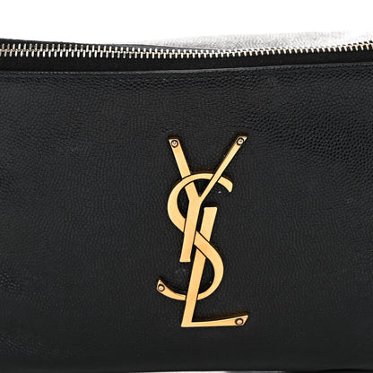 Saint Laurent Grain De Poudre Monogram Belt Bag Black 7 of 9