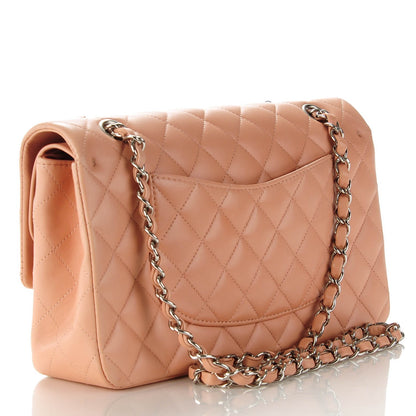 Chanel Lambskin Quilted Medium Double Flap Pink 3 of 9
