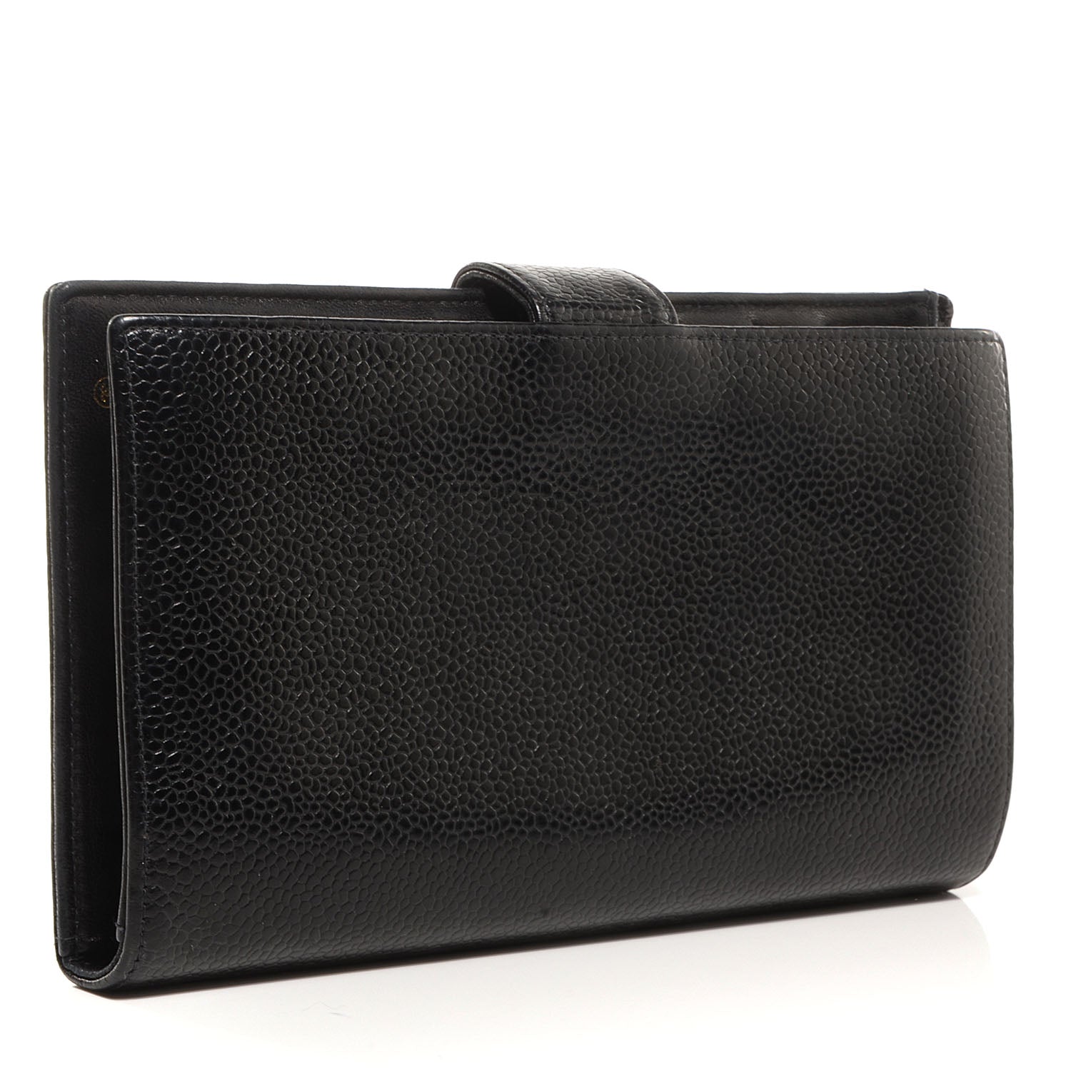 Chanel Caviar CC French Wallet Black 3 of 12