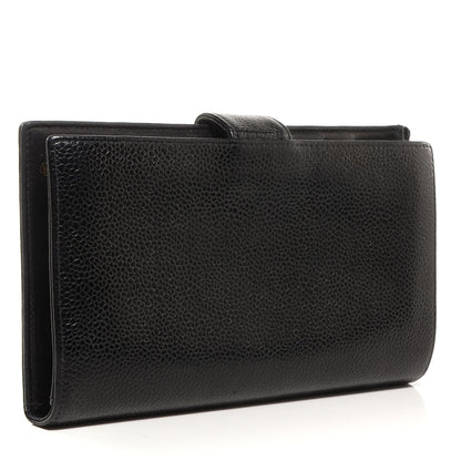 Chanel Caviar CC French Wallet Black 3 of 12