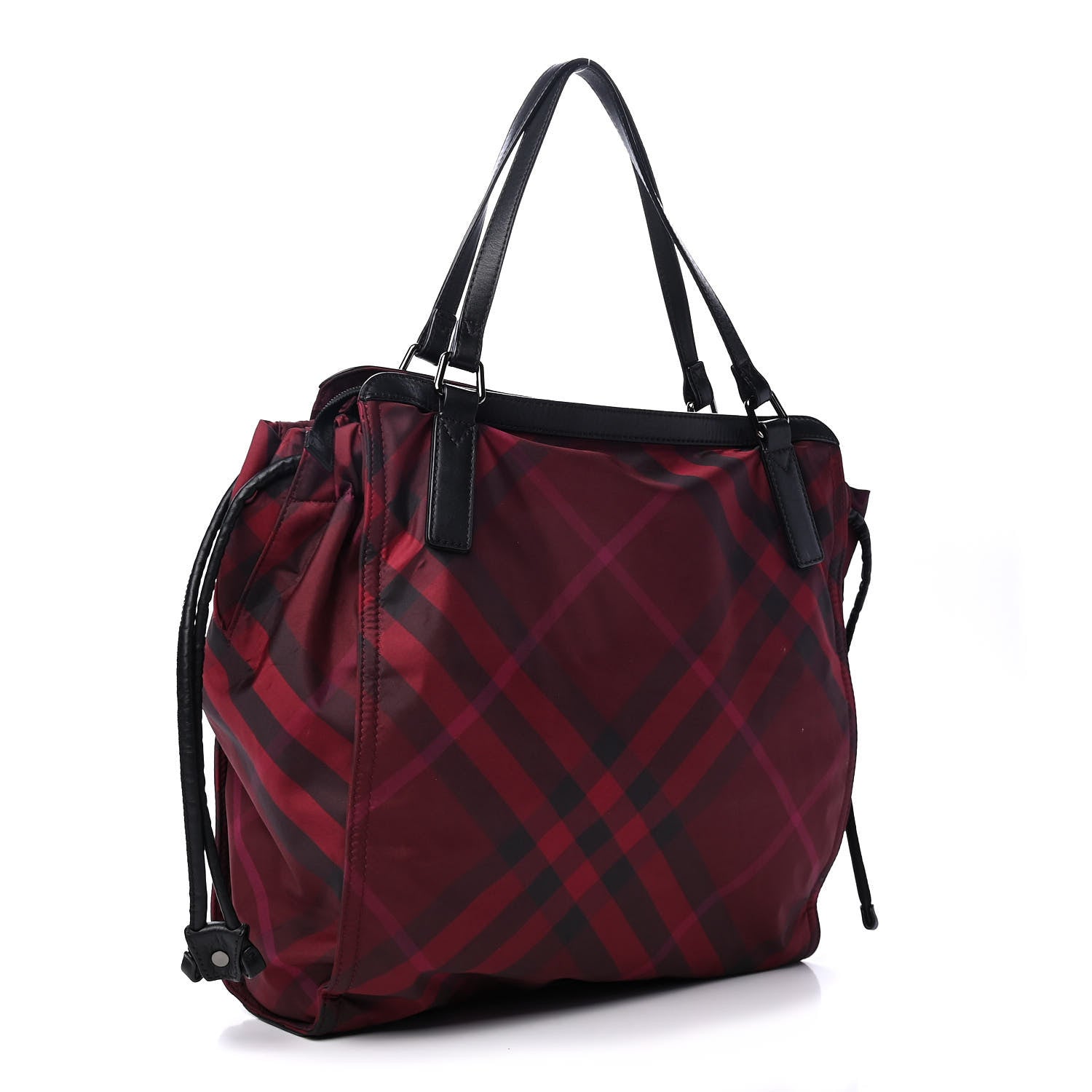 Burberry Nylon Check Small Buckleigh Packable Tote 2 of 4