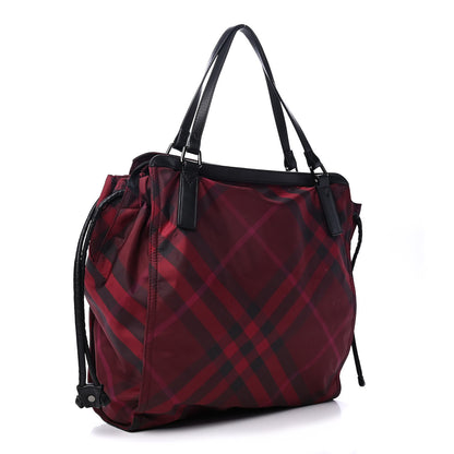 Burberry Nylon Check Small Buckleigh Packable Tote 2 of 4