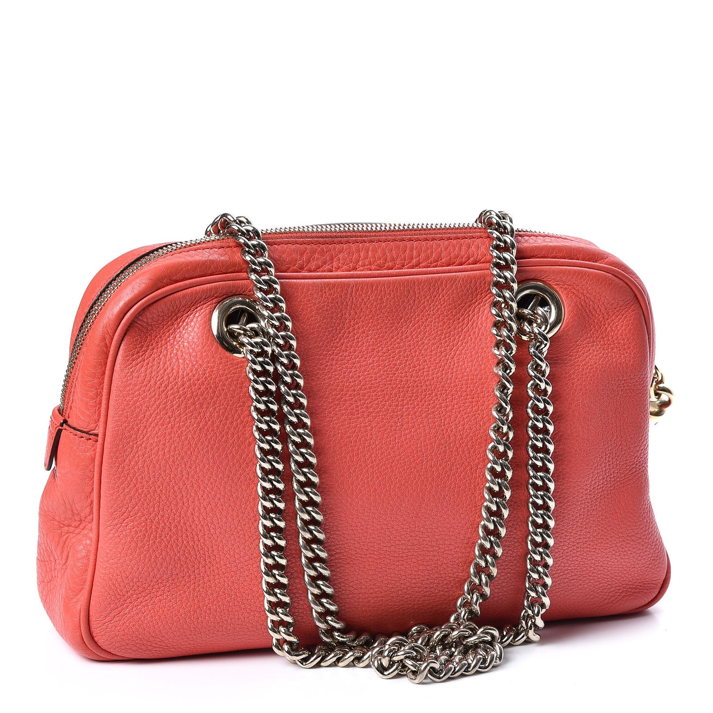 Pebbled Calfskin Small Soho Bowler Begonia Pink
