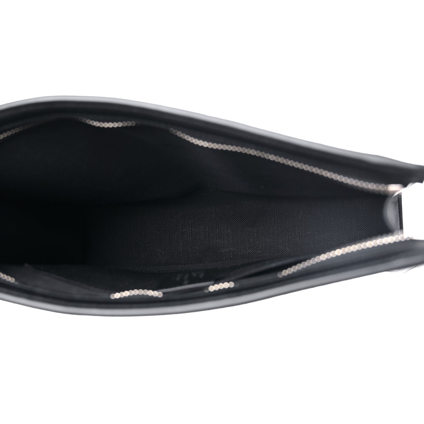 GG Supreme Monogram Selleria Calfskin Web New Web Cosmetic Case Black